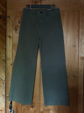 Gap High-rise Stride Ankle Pants in Olive Green (size 2 Petite)